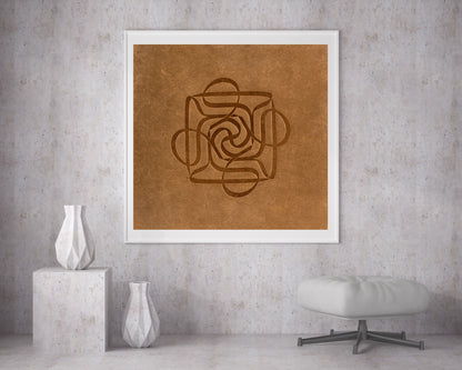 Four Ali Natural Leather Artwork