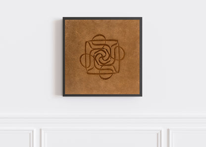 Four Ali Natural Leather Artwork